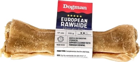 Dogman Europeisk Tyggepinn Av Råhud Med 17 cm Lam