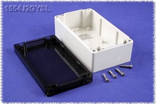 Hammond Electronics 1554J2gysl Universalskap 160 X 90 X 60 Polykarbonat Grå 1 Stk