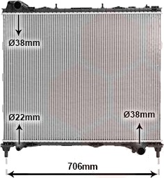 VAN WEZEL 02012709 Radiator motorkjøling VAN WEZEL 02012709 Radiator motorkjøling