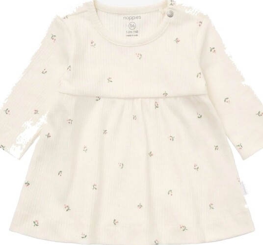 Noppies Dress Ls Aop   EGRET   74