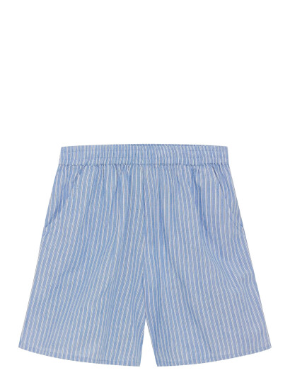 Creamie Shorts Woven Stripe Blue 152