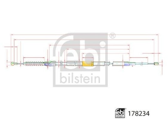 Febi Bilstein Tautrekk parkeringsbrems FEBI BILSTEIN 178234