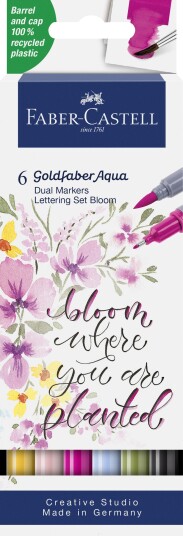 Faber-Castell Goldfaber Aqua Dual Marker 6-sett Lettering