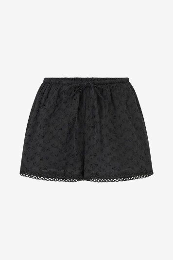 Gina Tricot Shorts Broderie Anglaise Svart