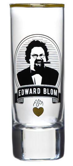 Edward Blom Collection shotglass No: 1 När man festar Edward Blom Collection shotglass No: 1 När man festar