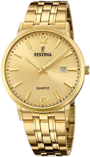 Festina Herreklokke F20513 3 Gull/Gulltonet stål Ø41 mm