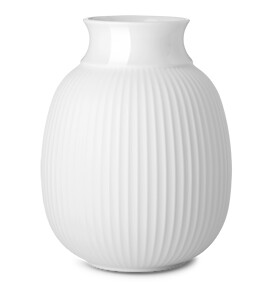 Curve Vase Porselen Hvit 17,5cm