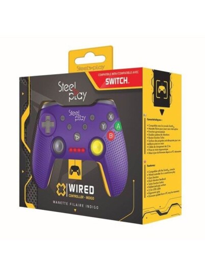 Steelplay Wired Controller - Purple (SWITCH) Steelplay Wired Controller - Purple (SWITCH)