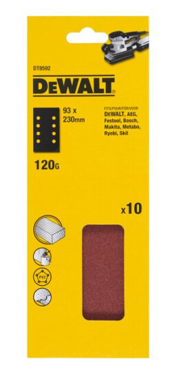 Dewalt Slipepapir 120k m/hull dt8592 a10 Dewalt Slipepapir 120k m/hull dt8592 a10