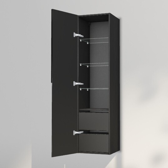INR Iconic Nordic Rooms Grip 40/40 Høyskap Black oak / 40cm Venstre Hengslet Ja