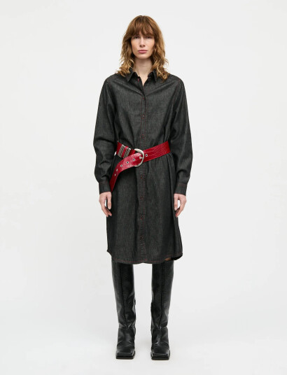 Mads Nørgaard Air Denim Crissy Dress - Black - 38