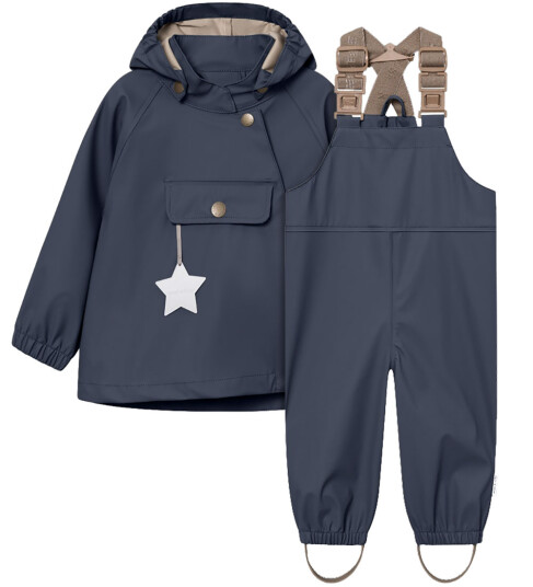 MINI A TURE Matwainis Rain Set. Grs Navy 98 MINI A TURE Matwainis Rain Set. Grs Navy 98