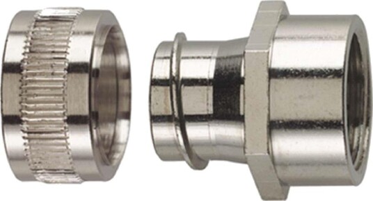 Hellermann Tyton 166-31302 Metallkobling innvendige gjenger, PCS-FF Nominell Ø 25 mm, M25, Installasjonsmaterial