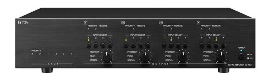 Toa Ma-725f Matrise Mikser/forsterker, 4x 250w,100v,2mic+4line,6x4matrise Toa Ma-725f Matrise Mikser/forsterker, 4x 250w,100v,2mic+4line,6x4matrise