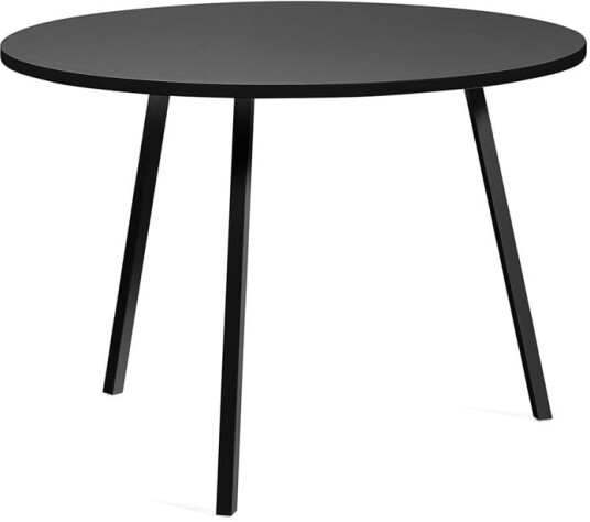 Hay Loop Stand spisebord rundt Black linoleum-black Ø105 cm