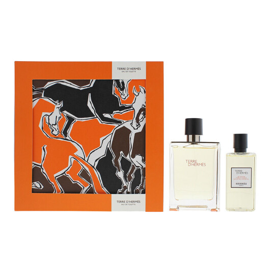 Hermès Terre D'Hermès Gavesett Parfyme for Mann 100ml Edt + Dusjsåpe 80ml