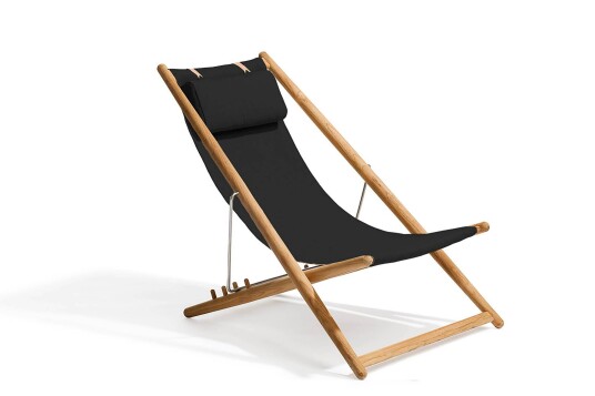 Skargaarden H55 lenestol Teak/svart Agora Natur