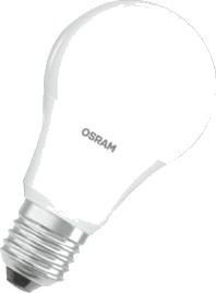 Osram Base Classic A Led Lyspære Form: A60 Mattslipt Finish E27 8.5 W Ekvivalent 60 W Klasse F Varmt Hvitt Lys 2700 K En Pakke 4