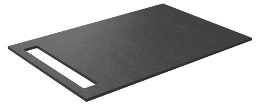 Korsbakken Benkeplate HPL med 1 Håndkleholder Svart / Side 70cm Korsbakken Benkeplate HPL med 1 Håndkleholder Svart / Side 70cm
