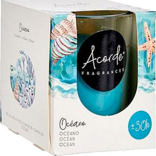 Duftlys Glass Acorde OCEAN 30 timer