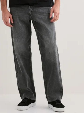 Jack & Jones Jjialex Jjoriginal Am 399 Noos Loose fit jeans Grå