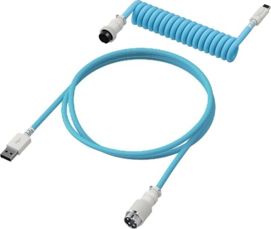 Hyperx - Usb-Kabel - 1.37 M - Rullet Sammen - Hvit, Blå