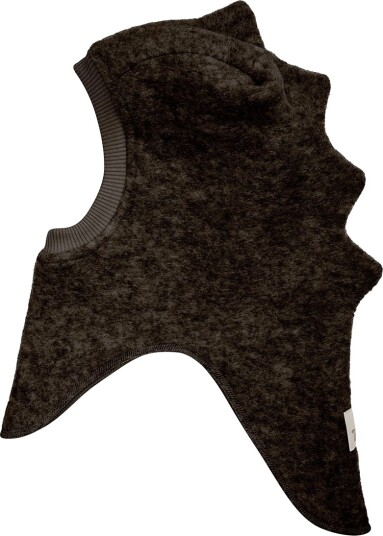 Huttelihut Balaclava Triangles Wool - Brown - 12/24M
