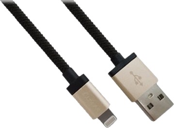Luxa2   Lightning KabeLightning Hann Til Usb Hann   1 M   Skjermet   Gull   Formstøpt