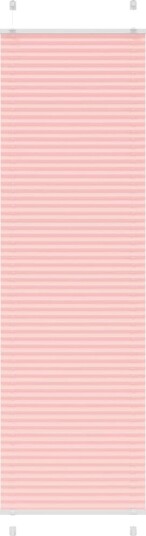 plisségardin Rosa 60x200 cm Stoff Bredde 59,4 Polyester