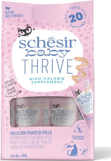 Schesir Baby Thrive Med Kyllingelever Kylling 20 X 8 G