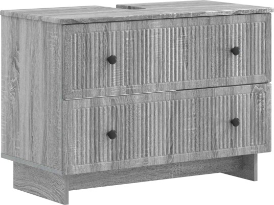 vidaXL Baderomsvaskeskap EDE Grå Sonoma 82 x 41 x 59 cm Konstruert tre