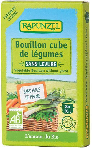 Rapunzel Bouillon vegetabilsk 8 terninger uten gjær Øko Rapunzel Bouillon vegetabilsk 8 terninger uten gjær Øko
