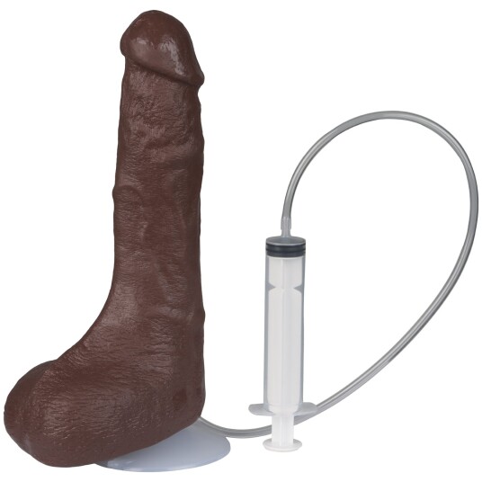 Doc Johnson: Bust It, Squirting Realistic Cock, 21 cm, mørk