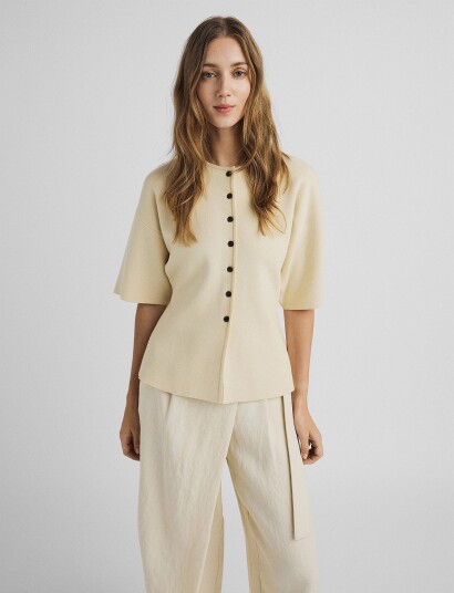 MSCH Copenhagen Mschmirielle East 2/4 Cardigan Beige L/XL