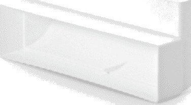 Silverline flatkanal 90* vertikal knekk liten Silverline flatkanal 90* vertikal knekk liten