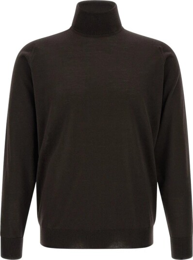 John Smedley Herre Strikkevarer Brun XL,