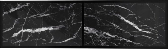 TV-benk svart marmor 140x40x40,5 cm herdet glass