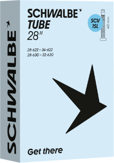 Schwalbe slange 700c/28" (28/34-622/630) 40mm SCV Clik ventil Schwalbe slange 700c/28" (28/34-622/630) 40mm SCV Clik ventil