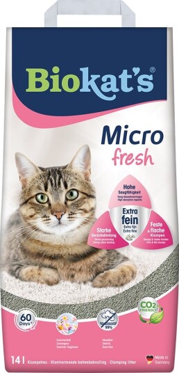 Biokat'S Micro Fresh Kattesand 2 X 14 L Biokat'S Micro Fresh Kattesand 2 X 14 L