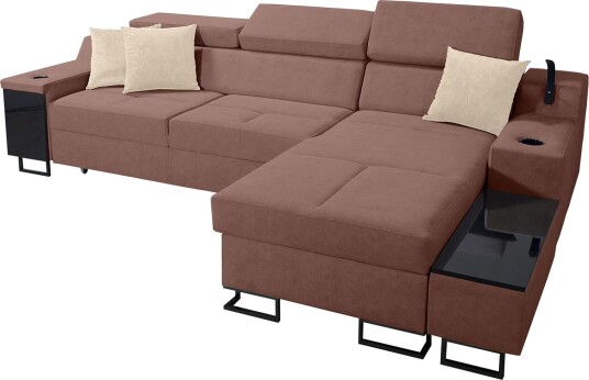3 seters Sovesofa Høyre Rosa