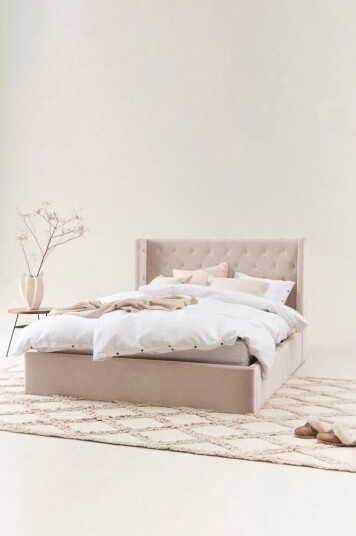 Jotex SKENE LYX sengeramme 160 cm Beige 1671552-01-0 1671552-03-0
