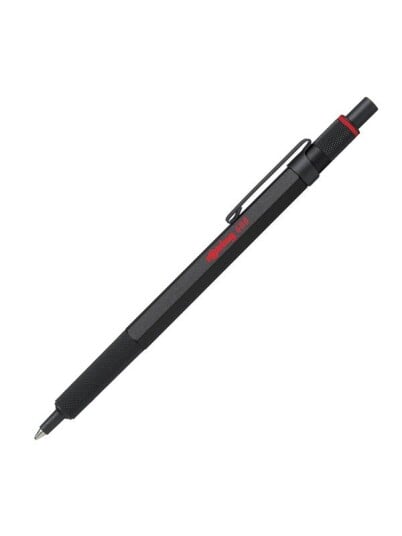 Rotring rOtring 6 Ballpoint Pen Medium Point Svart Ink Svart Barrel with Non-Slip Knurled Grip Refillable Rotring rOtring 6 Ballpoint Pen Medium Point Svart Ink Svart Barrel with Non-Slip Knurled Grip Refillable