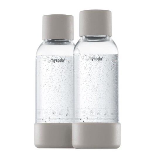 MySoda  Toby drikkeflaske 50 cl 2 stk dove grå