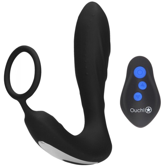 Shots Toys - Ouch! Ouch! Electro: E-Stim & Vibration Butt Plug with Ring