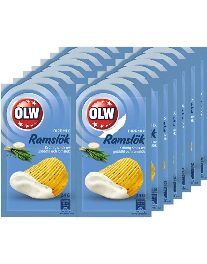 16 stk Ramslök Dipmix   Smak av Ramsløk   Hel Eske 384 gram