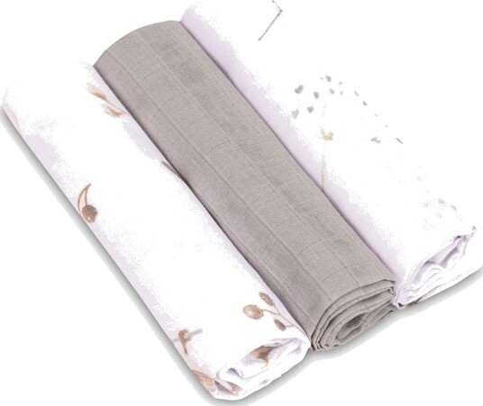 Sensillo Musselin Smekker/AmmeOg Stelleklut 3-Pakning 60x80cm Mønster EG-0010
