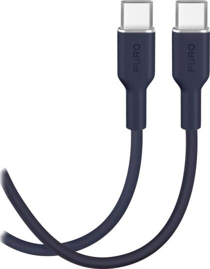 Puro ICON 1,5 m USB-C Kabel Marineblå med 25W Ladefunksjon Puro ICON 1,5 m USB-C Kabel Marineblå med 25W Ladefunksjon