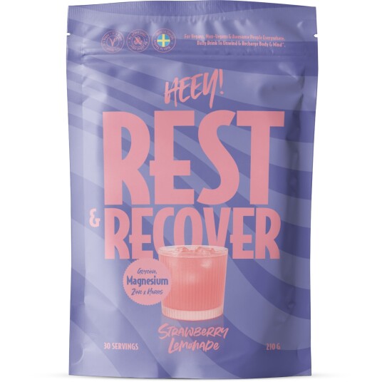 Heey! Rest & Recover Magnesium Strawberry Lemonade 210 g Heey! Rest & Recover Magnesium Strawberry Lemonade 210 g