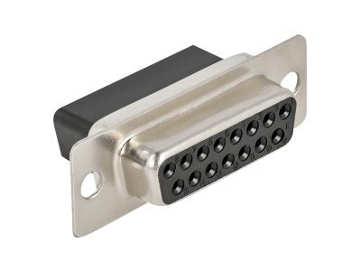 Delock - Seriell Kontakt - Db-15 (Hunn) (En Pakke 4) Delock - Seriell Kontakt - Db-15 (Hunn) (En Pakke 4)