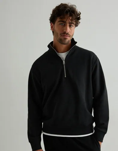 Jack & Jones Jjeurban Edge Sweat Half Zip Noos Half zip Svart